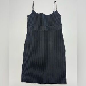 NBD Black Mini Dress with rhinestones on the straps XS